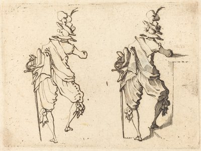 Mann mit Schwert von Jacques Callot