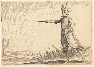 Militärkommandant zu Fuß von Jacques Callot
