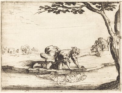 Narziss schaut ins Wasser von Jacques Callot