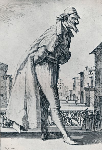 Nr. IV.- Der große Pantalon, um 1620-1635, 1924 von Jacques Callot