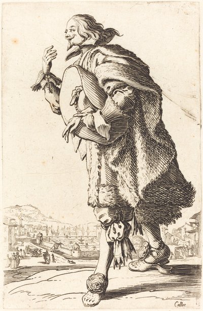 Edelmann mit Filzhut, sich verbeugend von Jacques Callot