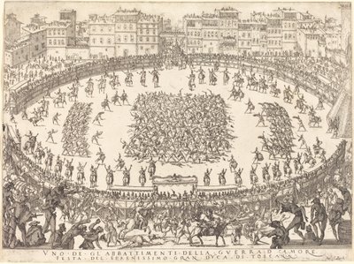 Einer der Infanteriekämpfe von Jacques Callot