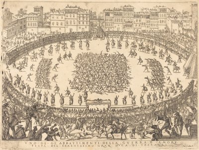 Einer der Infanteriekämpfe von Jacques Callot