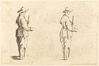 Bauer mit einer Tasse von Jacques Callot