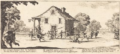 Szene des Plünderns von Jacques Callot