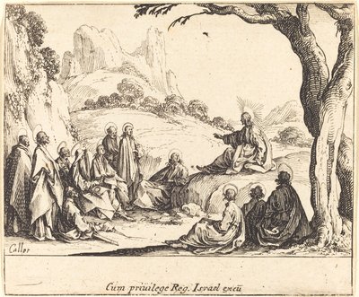 Bergpredigt, 1635 von Jacques Callot