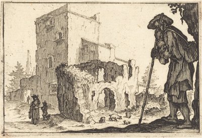 Hirte und Ruinen von Jacques Callot