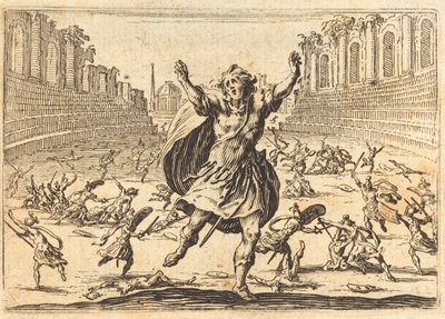 Scharmützel in einem römischen Zirkus von Jacques Callot
