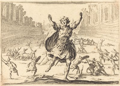 Scharmützel in einem römischen Zirkus von Jacques Callot