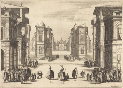 Solimano, Akt I, 1620 von Jacques Callot