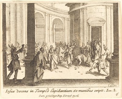 Steinigung Jesu von Jacques Callot