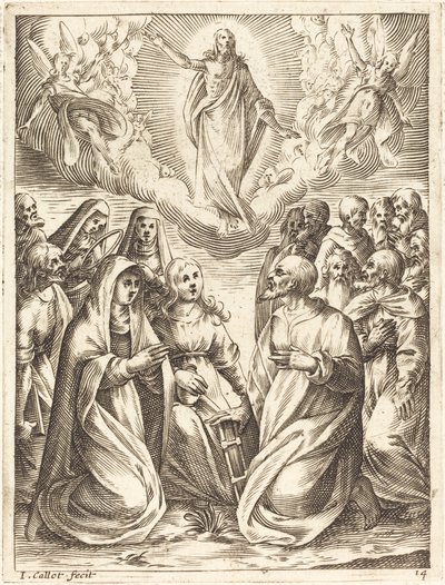 Die Himmelfahrt, 1608-1611 von Jacques Callot
