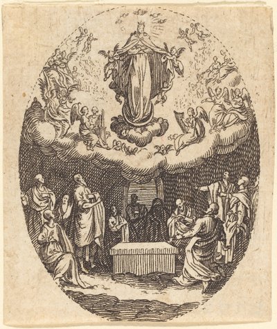Mariä Himmelfahrt mit Cherubinen von Jacques Callot