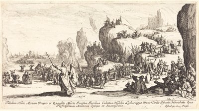 Die Überquerung des Roten Meeres von Jacques Callot
