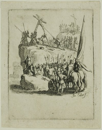 Die Kreuzigung, aus Die Kleine Passion von Jacques Callot