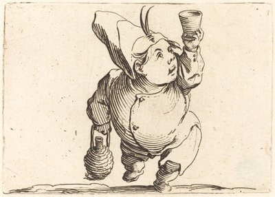 Der Trinker, Vorderansicht, ca. 1622 von Jacques Callot