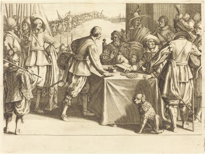 Die Anwerbung der Truppen von Jacques Callot