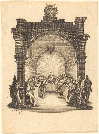 Das letzte Abendmahl von Jacques Callot