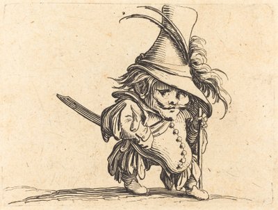 Der dickbäuchige Mann mit dem hohen Hut von Jacques Callot