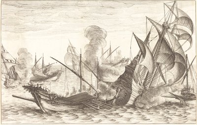 Die zweite Seeschlacht von Jacques Callot