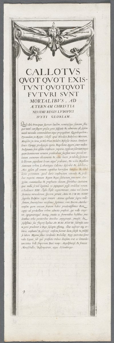 Die Belagerung von La Rochelle: Platte 8 von Jacques Callot