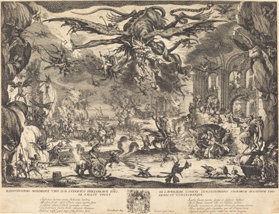 Die Versuchung des Heiligen Antonius (zweite Version) von Jacques Callot