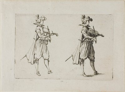 Der Geigenspieler, aus Die Caprices von Jacques Callot