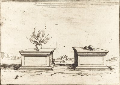 Zwei Herzen von Jacques Callot