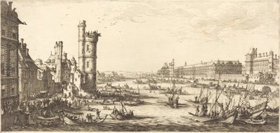 Ansicht des Louvre von Jacques Callot