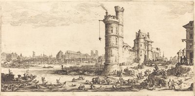 Ansicht der Pont Neuf von Jacques Callot