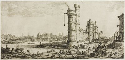 Ansicht der Pont Neuf von Jacques Callot