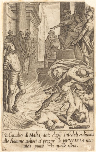 Ritter von Malta von Jacques Callot after Antonio Circignani