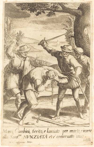 Marco Cambini von Jacques Callot after Donato Mascagni
