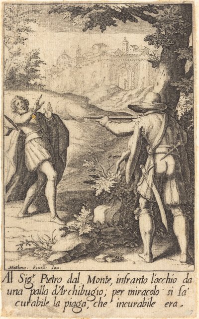 Pietro dal Monte von Jacques Callot after Matteo Rosselli