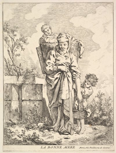 Die gute Mutter, 18. Jahrhundert von Jacques Gabriel Huquier