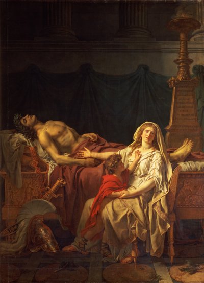 Andromache trauert um Hector von Jacques Louis David