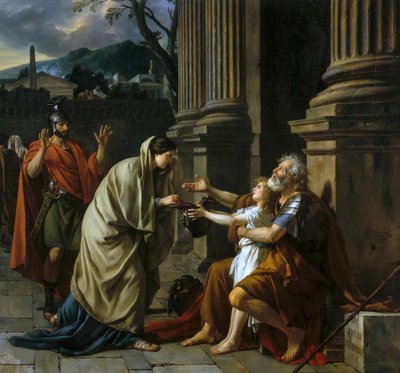 Belisar bittet um Almosen von Jacques Louis David