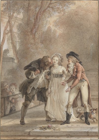 Geliehener Kuss von Jacques Louis François Touzé