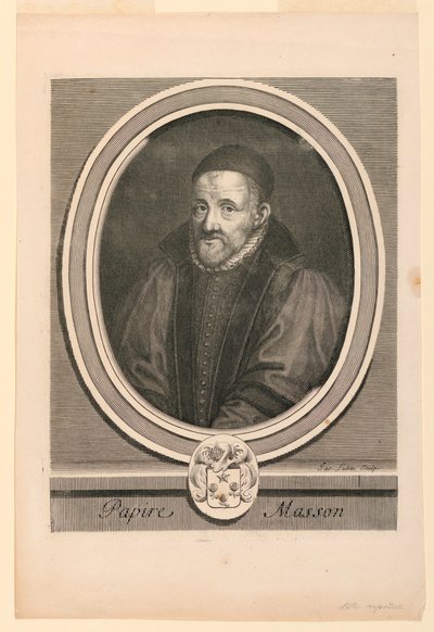 Porträt von Papire Masson (1544-1611) von Jacques Lubin