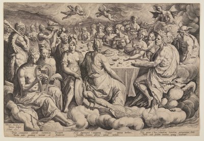 Bankett der Götter von Jacques de Gheyn II