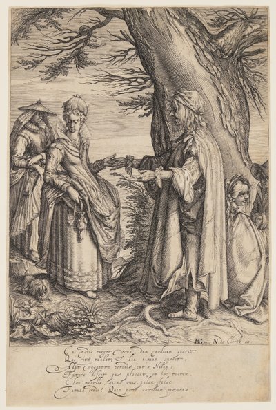 Wahrsagerin von Jacques de Gheyn II