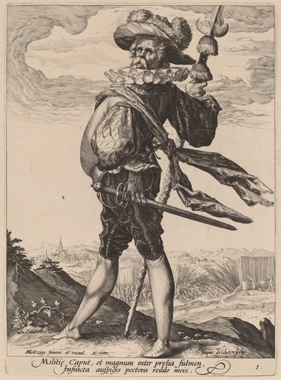 Oberst von Jacques de Gheyn II after Hendrik Goltzius