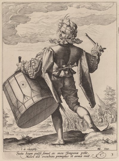 Trommler von Jacques de Gheyn II after Hendrik Goltzius