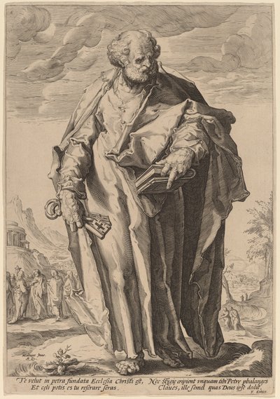 Der heilige Petrus von Jacques de Gheyn II, after Hendrik Goltzius