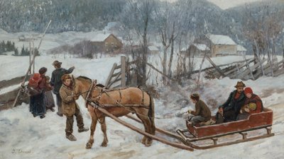 Heimkehr von der Schlittenfahrt von Jahn Ekenaes