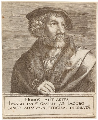 Porträt des Künstlers Lucas Gassel von Jakob Binck