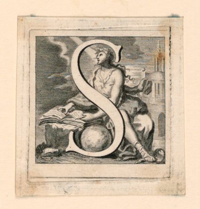 Verzierte Initiale S von Jakob Frey