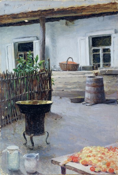 Marmeladenkochen, 1892 von Jakov Jakovlevich Kalinichenko