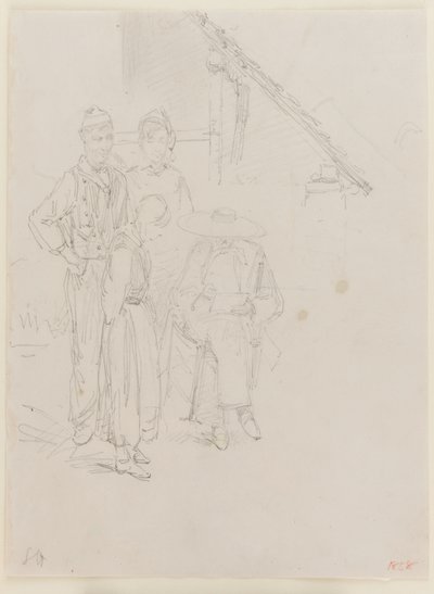 Ein Künstler beim Skizzieren, 1858 von James Abbott McNeill Whistler