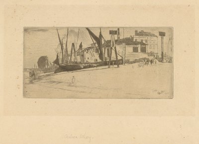 Chelsea Wharf, 1863 von James Abbott McNeill Whistler